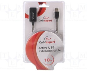 Фото 1/3 UAE-01-10M, Репитер; USB 2.0; гнездо USB A,вилка USB A; 10м; черный