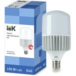 LLE-HP-100-230-65-E40, Лампа LED HP 100Вт 230В 6500К E40 IEK