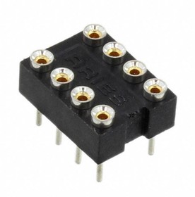 08-2513-10, IC & Component Sockets LO-PRO FILE COLLET SOLDER TAIL 8 PINS