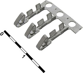 HU pitch 2.54mm контакты, Контакты разъёма питания низковольтного HU шаг 2.54 мм контакты