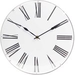 PL200927 Wall clock, round, body color white, plastic, ø35.5cm ...