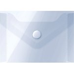 Папка-конверт на кнопке А7, 74х105 мм, 150 мкм, прозрачная 267538