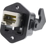 09452251560, Harting Han 3A RJ45 Series Female RJ45 Connector, Panel Mount, Cat6