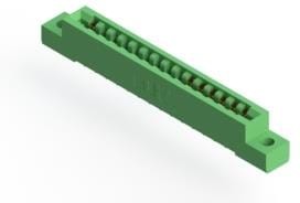 307-015-521-102, Standard Card Edge Connectors 15 POS .156" x .200" GREEN