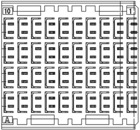 500-080-231-B01, Hard Metric Connectors ZD Connector, Male, Vert, 4 Pair
