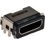 204926-1103, Right Angle, SMT, Socket Type Micro B 2.0 IP67 USB Connector