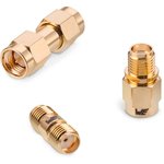 64403203211000, Straight 50Ω Coaxial Adapter SMA Plug to SMA Plug 18GHz