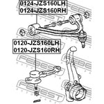 0120-JZS160RH, 0120JZS160RH_опора шаровая нижняя правая!\ Lexus GS400 93-97