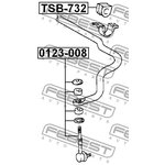 0123008, Тяга стабилизатора_Toyota Land Cruiser Prado 90 96-02