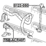 0123050, Тяга стабилизатора_Toyota Camry ACV30 01-06