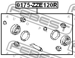 Фото 1/2 0175-ZZE120R, Ремкомплект суппорта тормозного заднего (на обе стороны)
