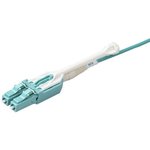 MPO8LCPL2M, MPO to LC Duplex Multi Mode OM3 Fibre Optic Cable, 50/125μm, Aqua, 2m