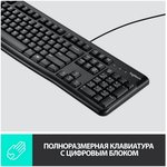 Клавиатура + мышь Logitech MK120 клав:черный мышь:черный/серый USB (920-002562)