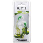 Наушники внутриканальные Panasonic RP-HJE118GU 1.1м белый/зеленый проводные в ...