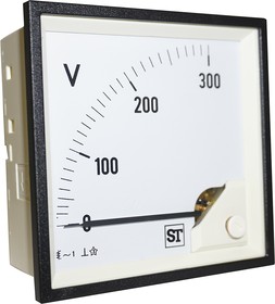 EQ94-V68X2N1CAW0ST, Sigma Series Analogue Voltmeter AC, 92 x 92 mm