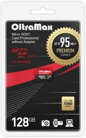 OM128GCSDXC10UHS-1-PrU3 w, Карта памяти 128GB MicroSD class 10 OLTRAMAX