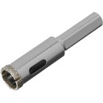 726143, Сверло алмазное по керамограниту, 14 х 67 мм, 3-гранный хвостовик