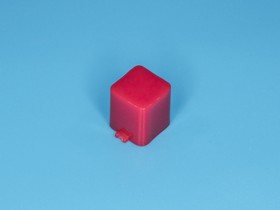 Фото 1/5 PSM1-K-1-R, Колпачок квадратный для мини кнопки, красный