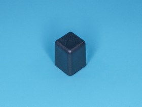 Фото 1/5 PSM1-K-2-B, Колпачок квадратный для мини кнопки, черный, тип 2, размер 7,2х7,2х9,6мм