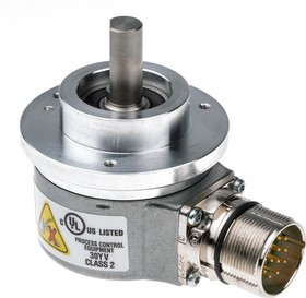 Фото 1/3 8.5000.8358.0500, Kubler Incremental Incremental Encoder, 500 ppr, Push Pull Signal, Solid Type, 10mm Shaft