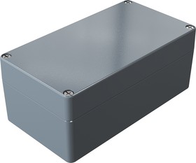 Фото 1/2 01122209, Aluminium Standard Series Grey Die Cast Aluminium Enclosure, IP66, IK09, Grey Lid, 220 x 120 x 90mm