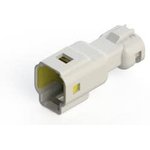 560-002-000-110, Pin & Socket Connectors W TO W MALE 2P PLUG WHITE FOR 1.00-1.30
