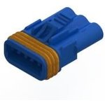 572-003-000-400, Pin & Socket Connectors 3 PIN RECEPTACLE BLUE