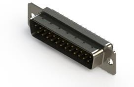 627-025-220-041, D-Sub Standard Connectors 25 POS PLUG VERT