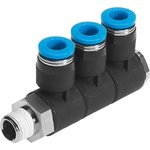 QSLV3-1/4-8, QSLV Series Multi-Connector Fitting, Threaded-to-Tube Connection ...