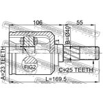 0211-v10rh, ШРУС ВНУТРЕННИЙ ПРАВЫЙ 23x40x25 (NISSAN PRIMERA P11 1996-2001) FEBEST