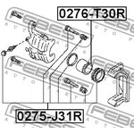 0275-J31R, Ремкомплект суппорта тормозного заднего (на обе стороны)