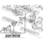 Ролик натяжной NISSAN PATHFINDER R51M 2005.01-2014.11 0287-R51M