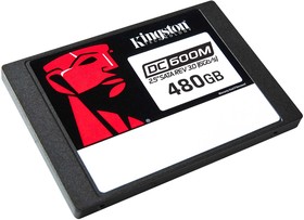 Фото 1/2 Серверный SSD Kingston DC600M, 480GB, 2.5" 7mm, SATA3, 3D TLC, R/W 560/470MB/s, IOPs 94 000/41 000, TBW 876, DWPD 1 (SEDC600M/480G)