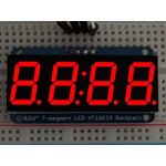 878, LED Lighting Development Tools 7 Segment Display Red w/I2C Backpack