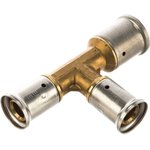 Тройник переходный уменьшенный с двух сторон, латунь пресс, 26x20x20, 11P-262020