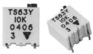 TS63Y105KT20, Trimmer Resistors - SMD 1/4" SQ 1M