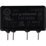 CXE380D5, DRA1 SERIES Series Solid State Relay, 5 A Load, PCB Mount ...