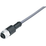 Sensor actuator cable, M12-cable socket, straight to open end, 5 pole, 5 m, PVC ...