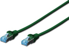 Patch cable, RJ45 plug, straight to RJ45 plug, straight, Cat 5e, SF/UTP, PVC, 2 m, green