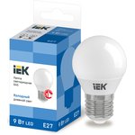 LLE-G45-9-230-65-E27, Лампа LED G45 шар 9Вт 230В 6500К E27 IEK