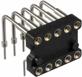 299-93-310-10-001000, Conn DIP Socket SKT 10 POS 2.54mm Solder RA Thru-Hole Tube