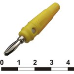 10-0074 yellow, Штекер 10-0074 желтый, винтовое крепление