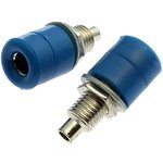 Z031 4mm Socket BLUE, Клемма приборная Z031 4 мм, разъём синий, Ф4 мм