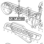 1287-H100, 1287-H100_ролик натяжной!\ KIA Rio 1.3/1.5 00-05