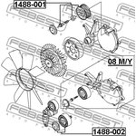 Ролик BMW 5 E60 2001-2009 [ECE] обводной \ 1488-002 FEBEST