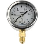 G 1/4 Analogue Pressure Gauge 1bar Bottom Entry, MIT3-D22.B15, 0bar min.