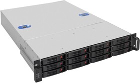 Фото 1/10 Серверная платформа ExeGate Pro 2U660-HS12  RM 19", высота 2U, глубина 660, Redundant БП 2x800W, 12xHotSwap