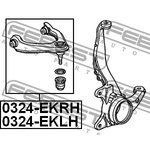 0324-EKRH, Рычаг подвески верхний | перед прав |