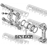 0476-EA3F, Поршень суппорта тормозного переднего