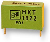 MKT1822610016, CAP, 10µF, 100V, 20%, PET